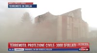 Foto - I telegiornali mostrano in diretta le immagini del terremoto in Emilia